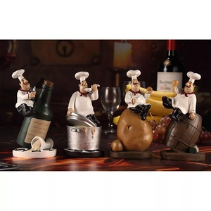 Ustom-Estatuillas de <span class=keywords><strong>chef</strong></span> creativas, figurillas modernas - Product Image 2