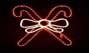 एलईडी प्रबुद्ध कैंडी canes 2D प्रकाश क्रिसमस आकृति प्रकाश बाहर दरवाजा सजावट के लिए - Product Image 2