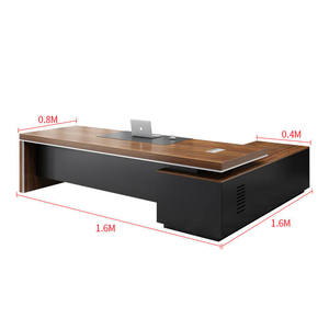 Modern Office L-Shaped Boss <strong>Desk</strong> <strong>Large</strong> Office Table Executive CEO <strong>Desk</strong> - Product Image 5