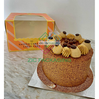 Nouvelles boîtes à gâteaux populaires pour emballages de gâteaux surprise en carton rose avec des designs de logo personnalisés