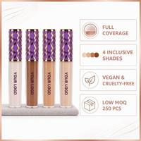 Palette de Correcteurs Liquides Couvrants Sur Mesure pour Marque, Maquillage Crème Naturel et Illuminateur pour Peau avec Étiquetage