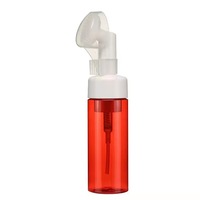 Botol Busa Mousse Bertekanan Portabel 100ml Botol Plastik PET Putih 50ml 120ml Busa Pembersih Wajah
