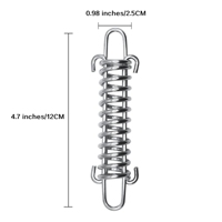 Sangle en peau de chien Pare-soleil à ressort absorbant les chocs Tendeur de boucle de fixation de corde de tente en acier lourd