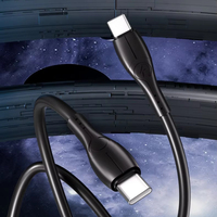 Cable de transmisión de datos de cobre puro de silicona de 1 m, tipo C a USB 2.0, para teléfono móvil