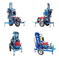 Foreuse rotative portable à moteur diesel, profondeur max. 150 m, diamètre 100-450 mm, facile à utiliser pour la forage de puits d'eau domestiques