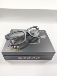 Lunettes intelligentes AiMB S2 Max avec assistant vocal IA, appels téléphoniques Bluetooth, haut-parleur musical, charge Type-C - Product Image 2