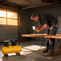 Compresseur d'air 3HP avec moteur en cuivre et frein, pour peinture au pistolet, vente en gros pour voitures