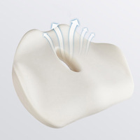 Coussin de siège à mémoire de forme, correcteur de posture médical avec matelas lombaire amovible, coussin de chaise parfait pour la forme des fesses