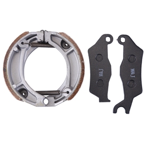 Juego de Pastillas y Zapatas de Freno de Disco Semimetálicas Delanteras y Traseras para Motocicleta Honda Cb1 <span class=keywords><strong>Cb</strong></span> <span class=keywords><strong>110</strong></span>, 1 Disco + 2 Tambores, Venta al Por Mayor - Product Image 4