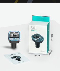 Lecteur Mp3 de voiture multifonction <span class=keywords><strong>T25</strong></span> Bt5.0 double chargeurs Usb supportant la carte Tf mains libres U Disk Music Play - Product Image 6