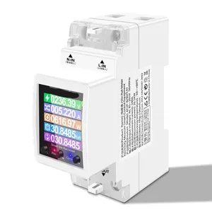 Medidor de energía AT2PW, 100A, Tuya, WIFI, carril Din, interruptor inteligente, Control remoto, CA, 220V, 110V, medidor de factor de frecuencia Digital Volt Amp Kwh