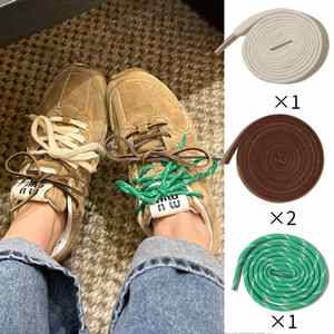 Wholesale New Trends Flat Sneaker <b>Shoe</b> Laces Colorful Decorative Polyester Shoelaces - Product Image 2