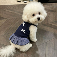Vêtements pour chiens - Pièce légère printemps/été - Expédition directe - Gilet respirant à bretelles anti-chute de poils - Robe pour chien/chat