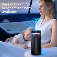 Purificador de Aire Portátil para Auto con Luz UV, Filtro HEPA y Sensor PM2.5 - Solución Fácil de Instalar para la Calidad del Aire en el Hogar