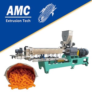 Extrudeuse à double vis Americhi Snack Food + Extrudeuse Twisties Snacks + <span class=keywords><strong>Cheetos</strong></span> Corn Curls Ninaks Puffed Snack Food Extrus - Product Image 1