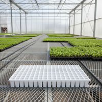 Barquettes de semis en plastique PS thermoformé biodégradable, robustes et durables, avec trous de drainage pour pépinière, serre, germination de plantes