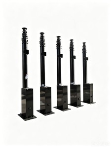 Mástil de Antena Telescópico de 6m con Elevación Eléctrica y Manual, Carga Superior de 20kg, Ideal para Aplicaciones de Telecomunicaciones y Redes Inalámbricas - Product Image 1