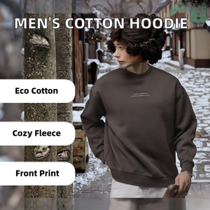 Sweat à capuche pour homme personnalisé brodé et imprimé, 100% coton, doublure en polaire, col rond, coupe classique, écologique - Product Image 2