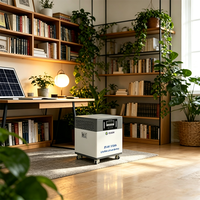 Système d'énergie solaire hors réseau tout-en-un mobile 8kW 8kVA 16kWh avec panneaux solaires, onduleur et batterie LiFePO4 pour maison capsule spatiale