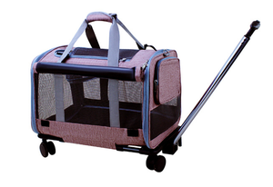 Sac à roulettes multifonctionnel en Oxford pour le <span class=keywords><strong>transport</strong></span> d'animaux de compagnie, sac à dos <span class=keywords><strong>pliable</strong></span> à fermeture éclair pour <span class=keywords><strong>chat</strong></span>/chien, idéal pour les aventures en plein air - Product Image 5