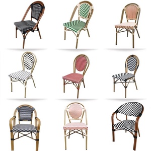 Silla de Ratán Moderna de Estilo Francés, Famosa en Internet, para Exteriores, Cafetería, Hotel, Balcón, Patio y Casa de Huéspedes - Product Image 1