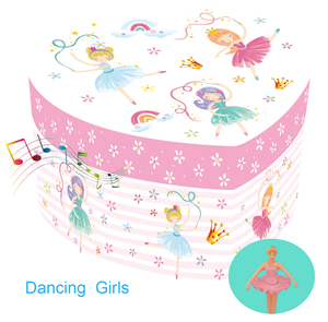 Boîte à musique Jakos <span class=keywords><strong>Princesse</strong></span> de ballet Cœur Petite fille Poupée dansante Décoration d'intérieur Cadeau Mécanisme de rangement en plastique MDF à remonter - Product Image 2