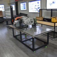 Plataforma de Entrenamiento Profesional para Desmontaje de Motor de Tracción NEV de Metal, Kit de Ensamblaje de Tren Motriz EV, Capacidad de Carga de 1.2 Toneladas, Educativa