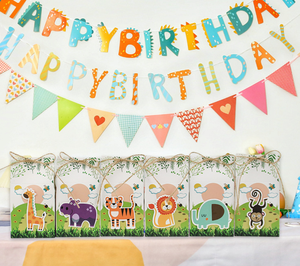 Scatole Regalo all'Ingrosso con Animali Cartoon, Decorazioni per Feste di Compleanno per Bambini con Motivi di Tigri, Leoni e Scimmie - Product Image 5