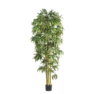 Piante artificiali <span class=keywords><strong>ulivo</strong></span> vasi da giardino in plastica alberi di plastica foglie bianche decorazione piante di plastica con la luce - Product Image 1