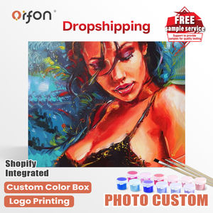 Kit Pittura a Numeri Direttamente dalla Fabbrica Orfon - Ritratto di Donna Sensuale, Arte per Adulti, Decorazione Casa Fai-da-Te, Vendita all'Ingrosso - Product Image 1