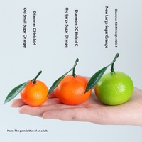 Groothandel Kunstmatige Schuim Fruitdecoraties Fotografie Props met Bladeren Handgemaakte Suiker Sinaasappels Oranje Modellen Feest Huisgebruik