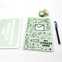 Livre d'autocollants de dessins animés, autocollants en vinyle imperméables réutilisables, pour enfants et adultes, bricolage, scrapbooking, journal, ordinateur portable, ensemble d'autocollants décoratifs