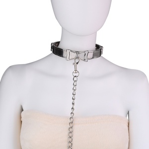 Collar de Cuero y Metal para Mujer, Collares Eróticos con Cadena, BDSM, Bondage, Juegos para Adultos, Juguetes Sexuales para Parejas, Juguetes Sexuales para Hombres - Product Image 3