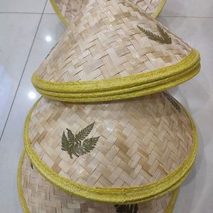 Bamboo Crafts Woven Rainproof Farmer Straw <b>Hat</b> <b>for</b> Women and Men Outdoor - Product Image 3