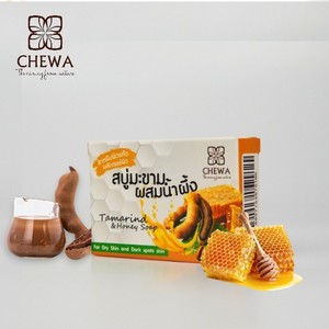 Savon en barre CHEWA Tamarind & Miel 100G – Blanchissant, contrôle du sébum, nettoyage quotidien du visage pour revitaliser les peaux ternes et redonner un éclat doré - Product Image 1