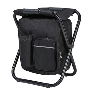 Sgabello Pieghevole Isolato per Esterni con Borsa Termica per Pesca, Campeggio, Picnic, Sedia da Spiaggia Pieghevole con Zaino Refrigerante - Product Image 6