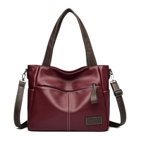 Nouveaux sacs à main tendance 2024 pour femmes, sacs à main décontractés en PU souple avec fermeture éclair, grands sacs à main de luxe pour femmes, nouveau design