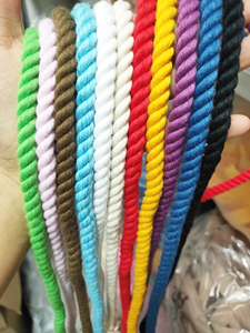 Cuerda trenzada colorida Cuerda de algodón de 8mm Cordón de macramé Cordones de ganchillo decorativos Ofertas en venta al por mayor - Product Image 6