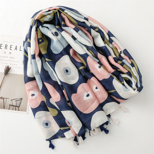 Elegant Colorful <strong>Paisley</strong> Soft Jacquard Cotton <strong>Pashmina</strong> <strong>Scarf</strong> Shawl Tassels <strong>Scarves</strong> - Product Image 3