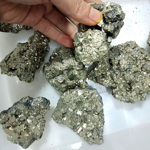 Pirita Natural en Bruto al por Mayor, Muestra de Mineral de Pirita, Piedra de Cristal, Sulfuro de Hierro para Decoración - Product Image 1