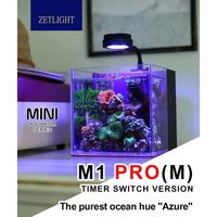 Lámpara LED Zetlight M1 Pro de espectro completo Nano para acuarios pequeños, peceras de agua salada, arrecifes de coral y plantas acuáticas.