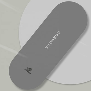 Tappetino Yoga Sansd in Gomma PU a Doppia Estremità, Grigio, Forma Ovale/Capsula - Product Image 2