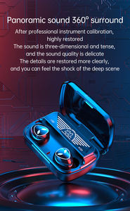 หูฟังไร้สาย TWS M20 รุ่นดั้งเดิม 5.2 สำหรับเล่นเกมส์และออกกำลังกาย พร้อมหน้าจอแสดงผลดิจิตอล แบตเตอรี่ HiFi เสียงสเตอริโอสองข้าง กันน้ำ - Product Image 4