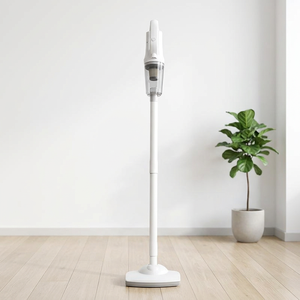 Aspirateur à main sans fil blanc avec bac à poussière transparent et poignée réglable - Product Image 5