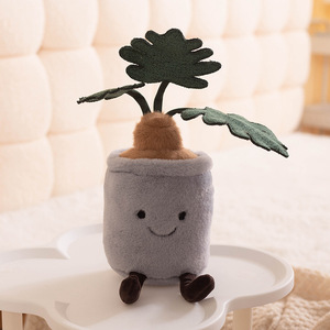 Fiori creativi tulipano Super morbidi peluche imbottito verde Monstera Deliciosa foglia vegetale <span class=keywords><strong>Taro</strong></span> Prain trapunta decorazione artiglio macchina - Product Image 2