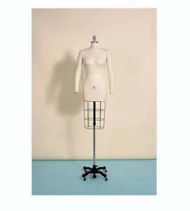 Professionele Vrouwelijke Half Body Jurk Vorm Mannequin Inklapbare Schouders En Afneembare Armen