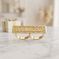 Bague Pharaon en laiton plaqué or JXX Jewelry, taille ajustable, style hip-hop, unisexe