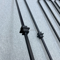 Balustres carrés en fer massif de 9 mm, nouveau design, 890 mm de hauteur, pour rampe d'escalier