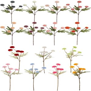 Flores Artificiales al por Mayor, Diente de León y Crisantemo, Adornos Florales para Sala de Estar, Suministros de Decoración para Bodas - Product Image 4