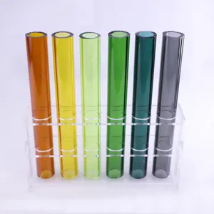 Factory Wholesale Custom Transparent Glass Culture Tubes Decorative Metal Tubing